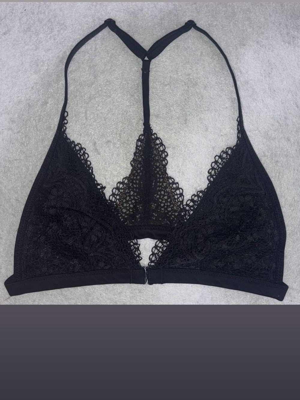 Victoria's Secret Black Lace Racerback Bralette